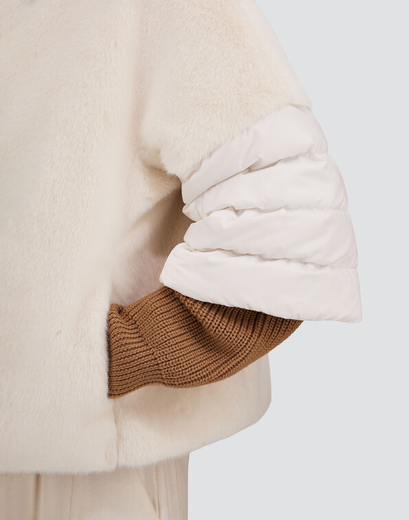 Herno Faux-Fur & Puffer Cape - More Colors Available