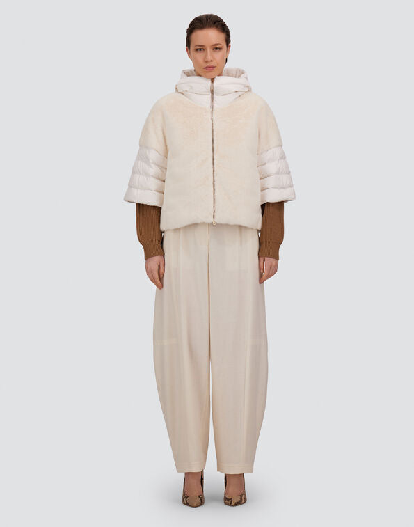 Herno Faux-Fur & Puffer Cape - More Colors Available