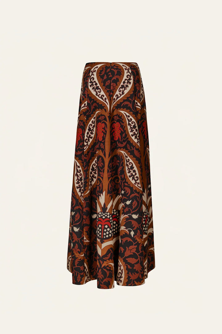 Boho Bloom Skirt - Black/Mocca/Sand/Red