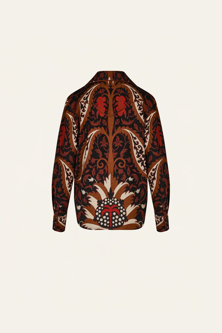 Hacia Puerto Shirt - Black/Mocca/Sand/Red