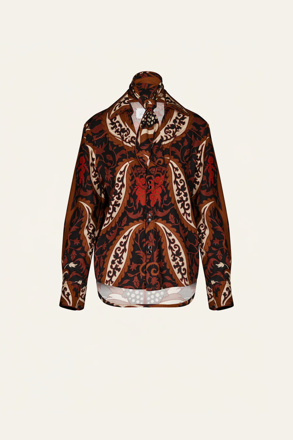 Hacia Puerto Shirt - Black/Mocca/Sand/Red