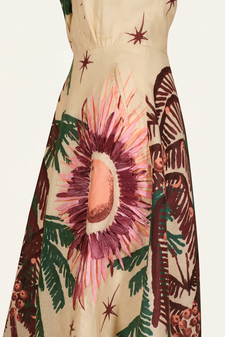 Western Elements Ankle Dress - Multi Colored