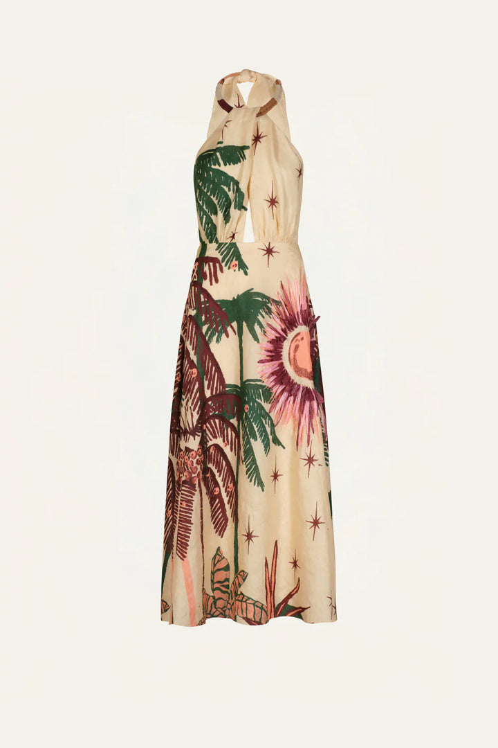 Western Elements Ankle Dress - Multi Colored