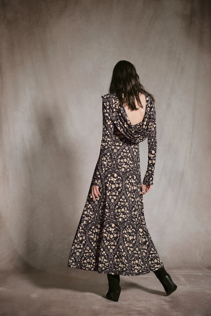 Playful Grace Dress - Black Multi