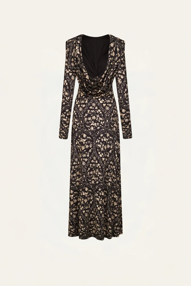 Playful Grace Dress - Black Multi