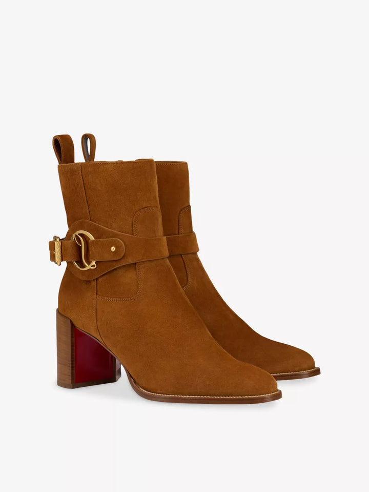 Dianouchette 70mm Suede Ankle Boots - Camel