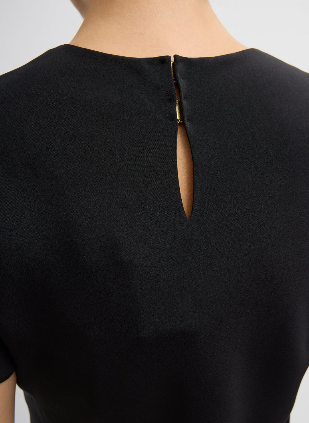 4-Ply Silk Bias Dress - Black