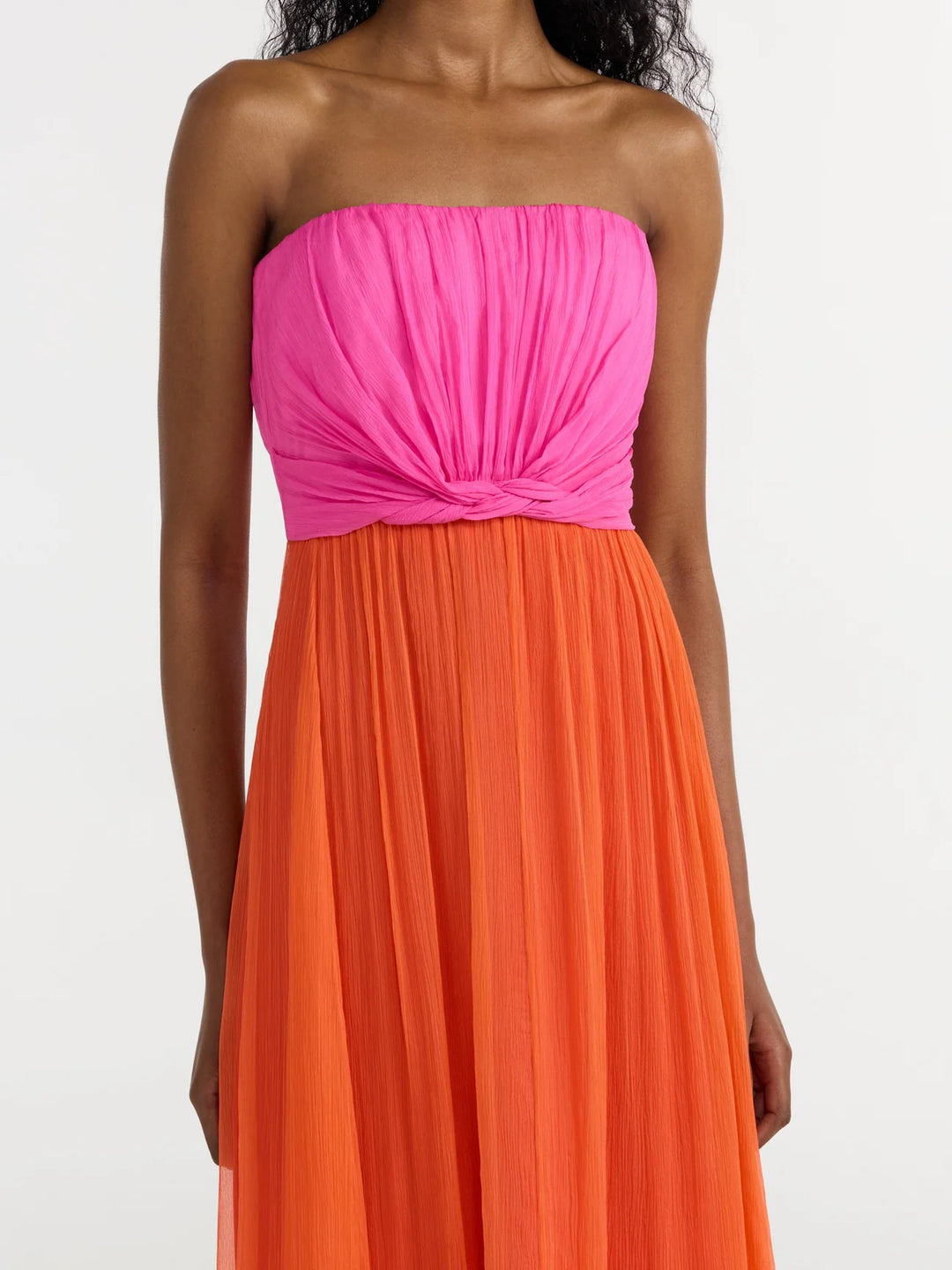 Priya Long Dress - Pink Multi