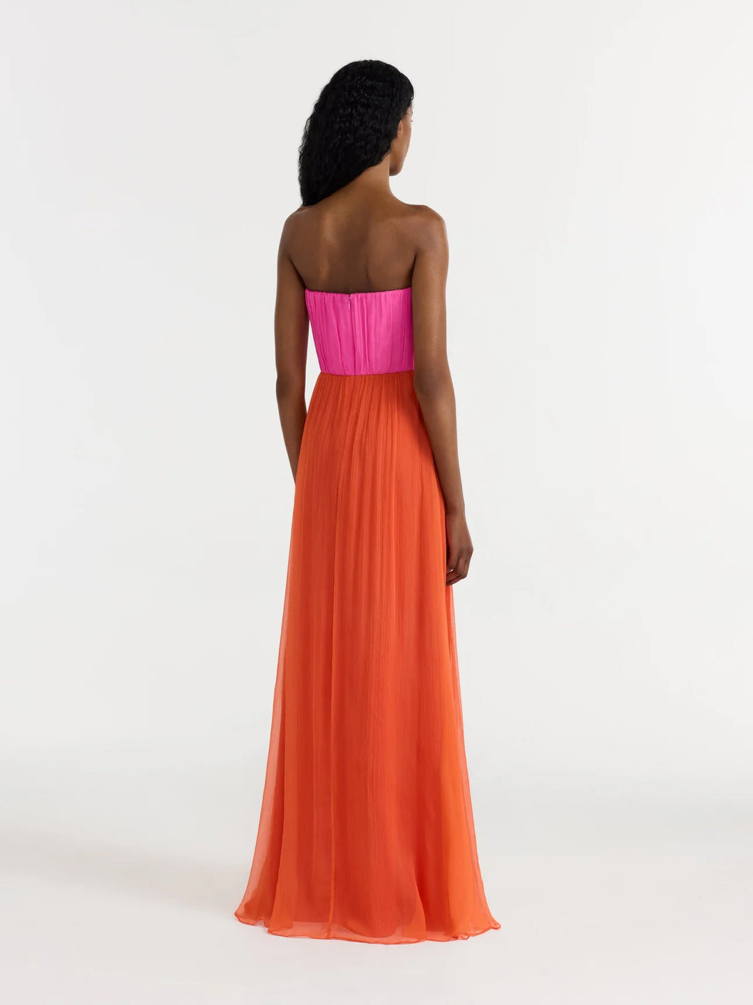 Priya Long Dress - Pink Multi