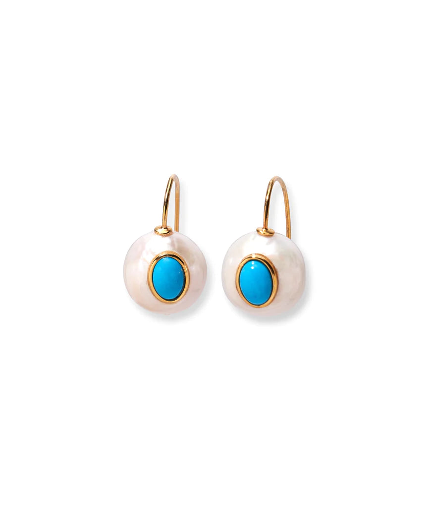 Pearl Pablo Earrings - Turquoise