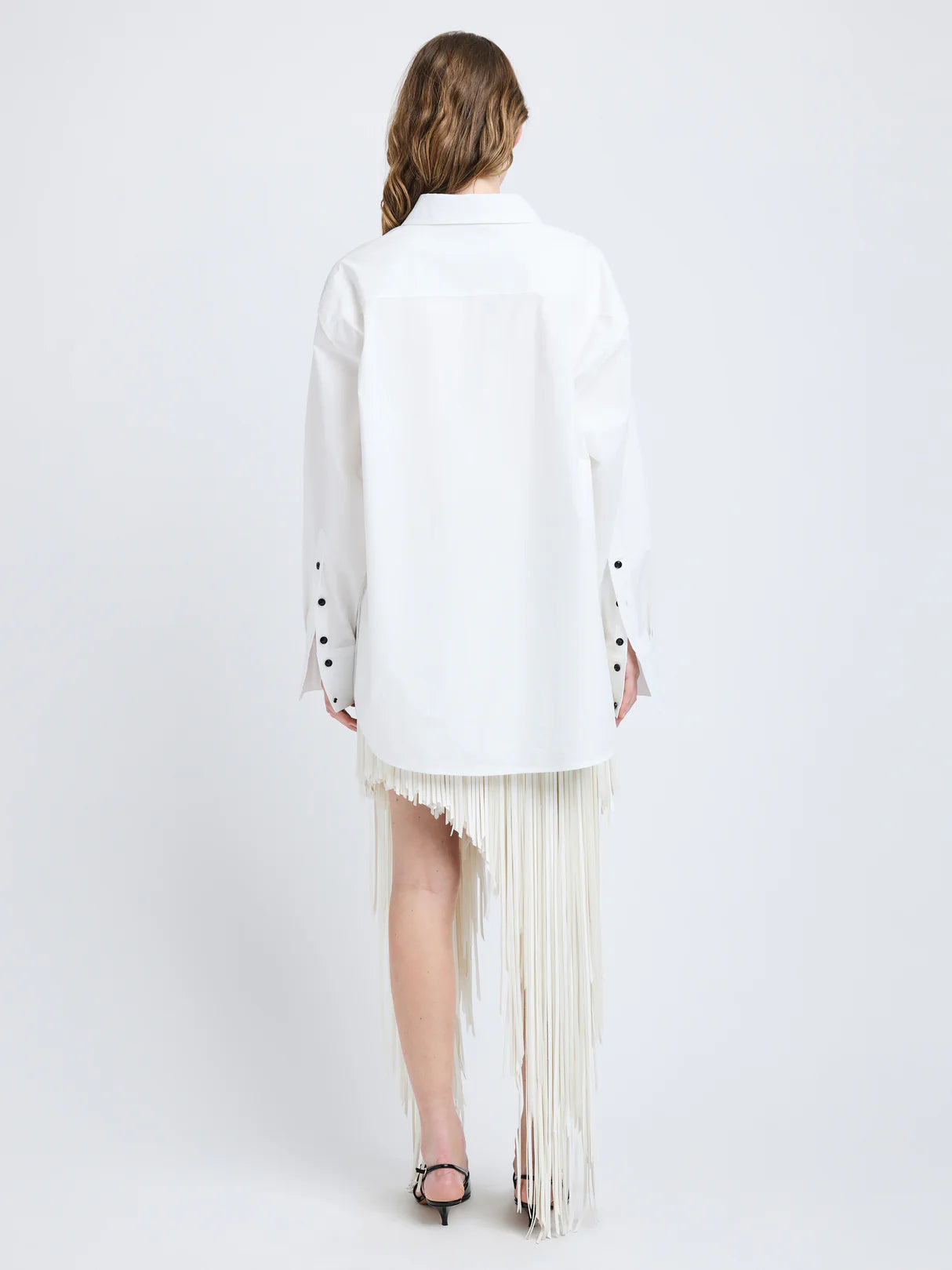 Addy Shirt in Compact Cotton Poplin - White