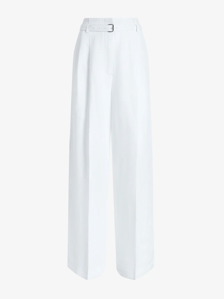 JULES PANT IN LINEN VISCOSE - Off-White