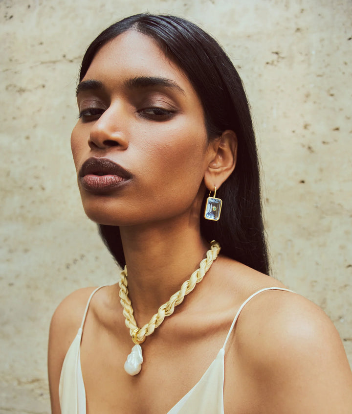 Tile Earrings - Glacier