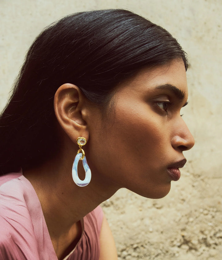 Galina Earrings - Opalescent