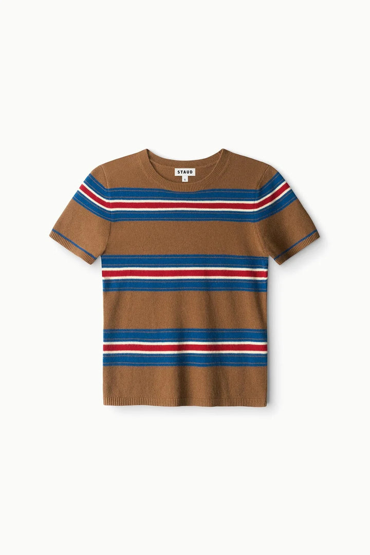 Easy Cashmere Tee - Brown Multi
