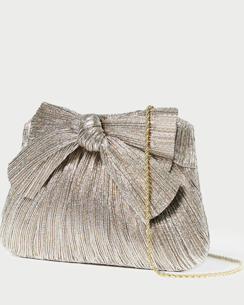 RAYNE PLEATED BOW CLUTCH - More Colors Available