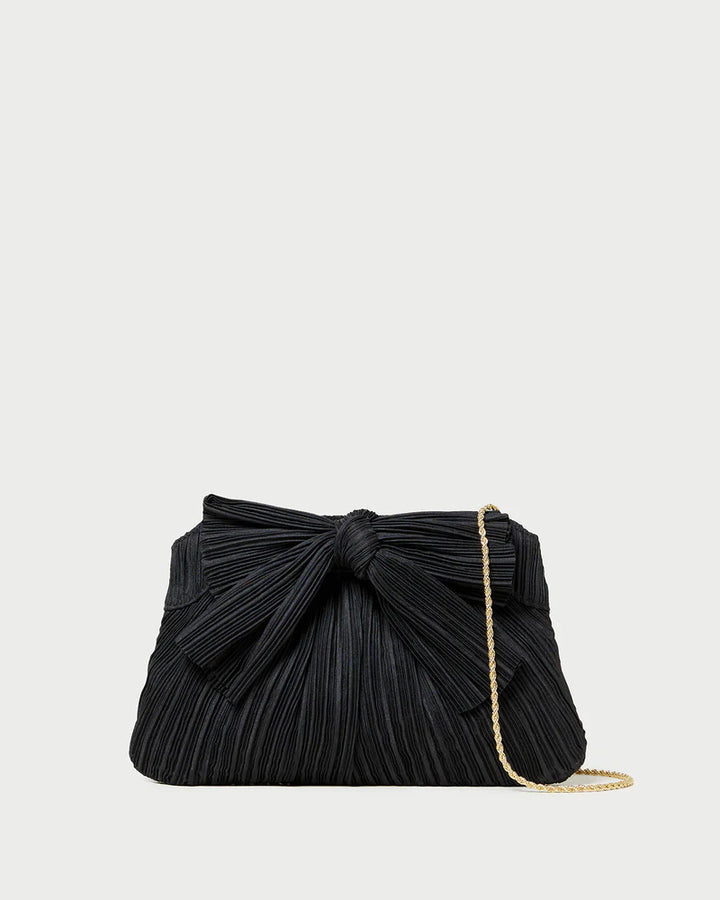 RAYNE PLEATED BOW CLUTCH - More Colors Available