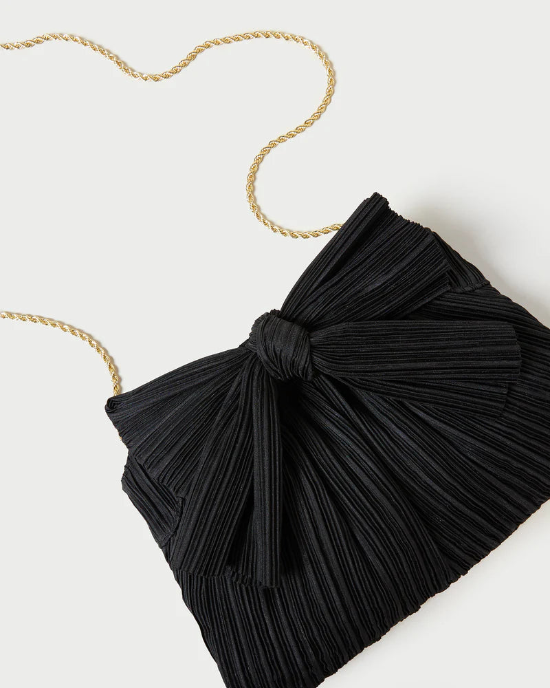 RAYNE PLEATED BOW CLUTCH - More Colors Available