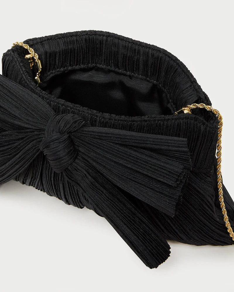 RAYNE PLEATED BOW CLUTCH - More Colors Available