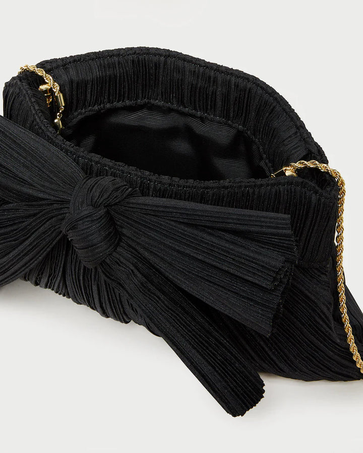 RAYNE PLEATED BOW CLUTCH - More Colors Available
