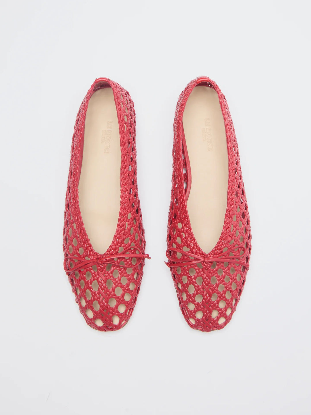 Regency Slipper - Crimson Woven Leather