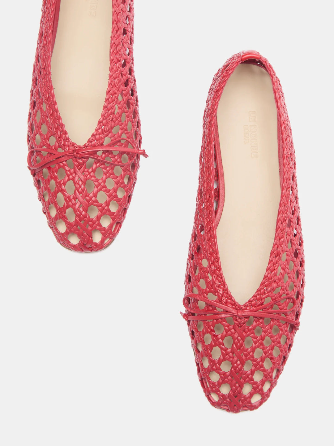 Regency Slipper - Crimson Woven Leather