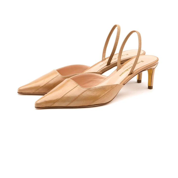 Aminta 55 Slingback Pumps - Beige