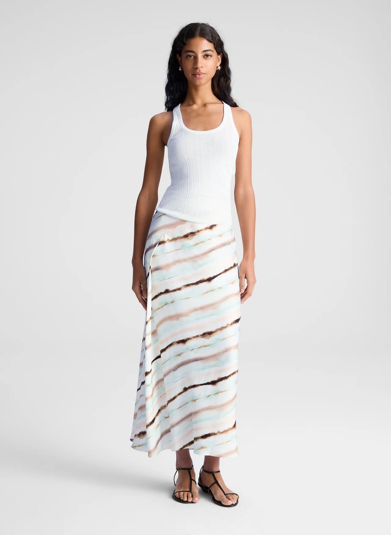 RITA SKIRT - Mint Multi