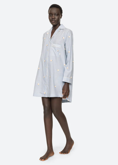 SHEEP SLEEPWEAR NIGHT SHIRT - Sky