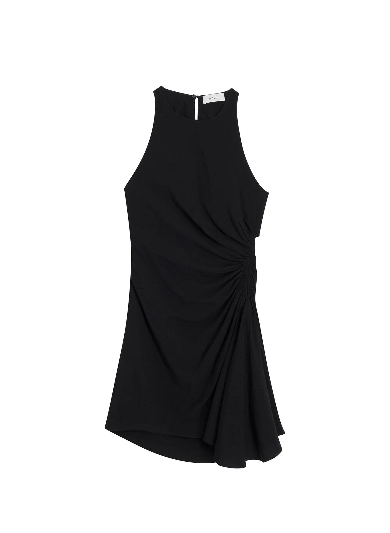 Rue Linen Mini Dress - Black