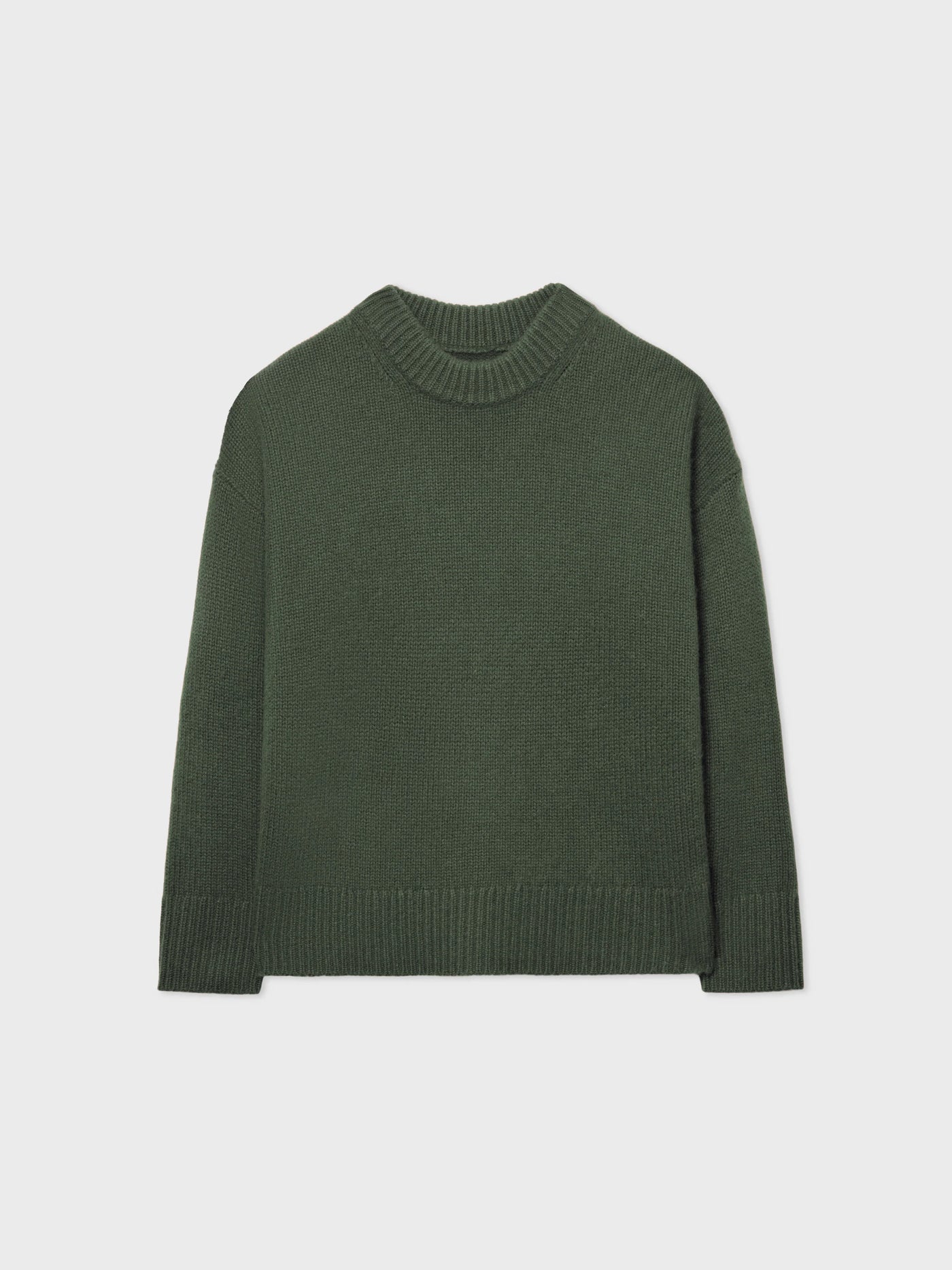 Boyfriend Sweater in Cashmere - Olive