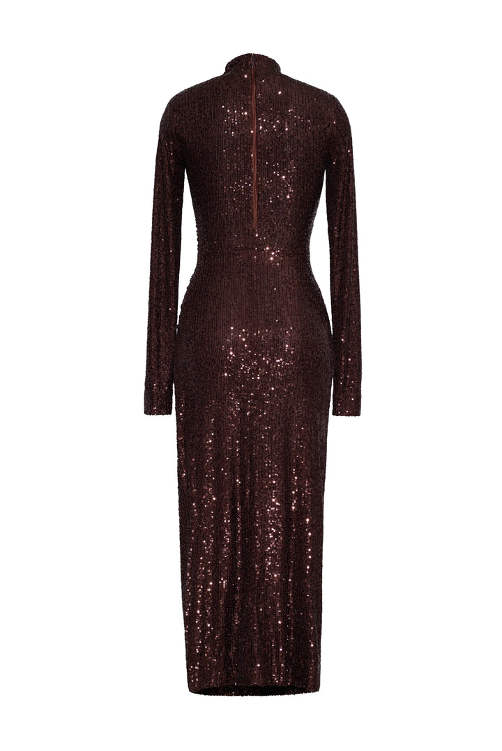 Ryan Dress - Brown Sequins