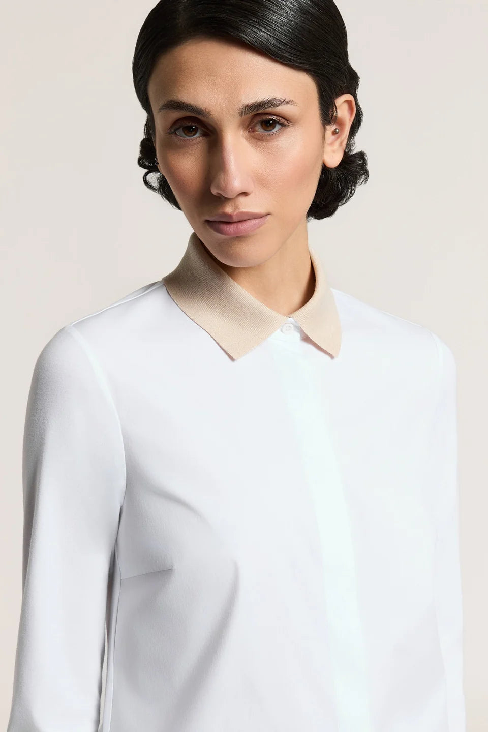 Peserico Cotton Poplin Shirt - Ivory
