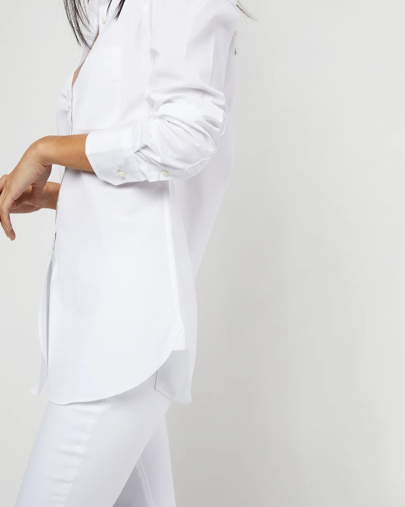 Boyfriend Shirt - White Poplin