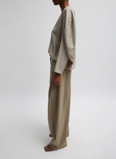 Garment Dyed Silky Cotton Sid Chino Pant - Acorn