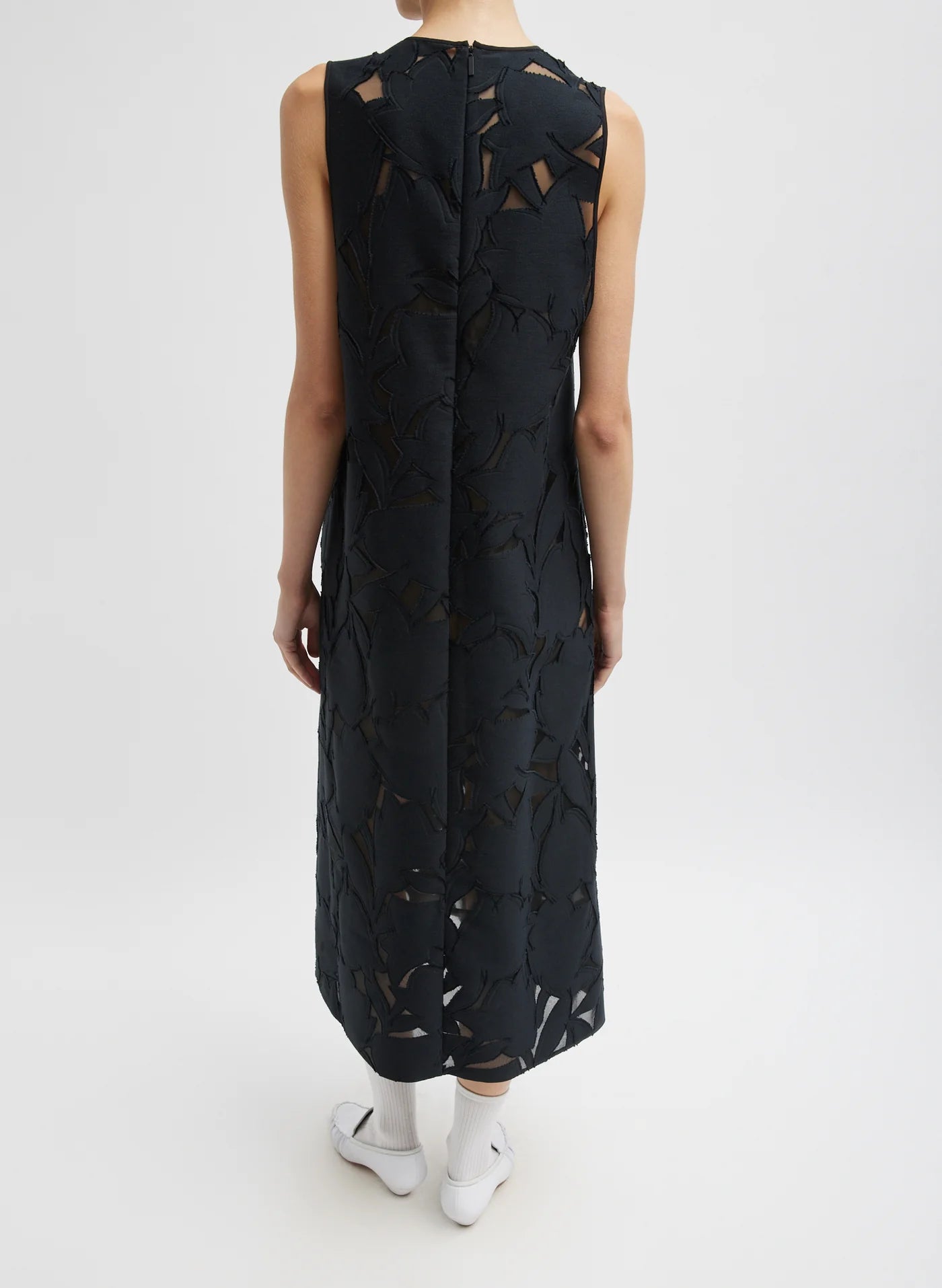 Adelle Fil Coupe Dress - Black