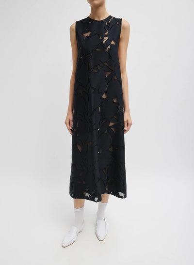 Adelle Fil Coupe Dress - Black