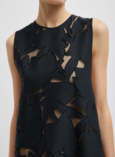 Adelle Fil Coupe Dress - Black
