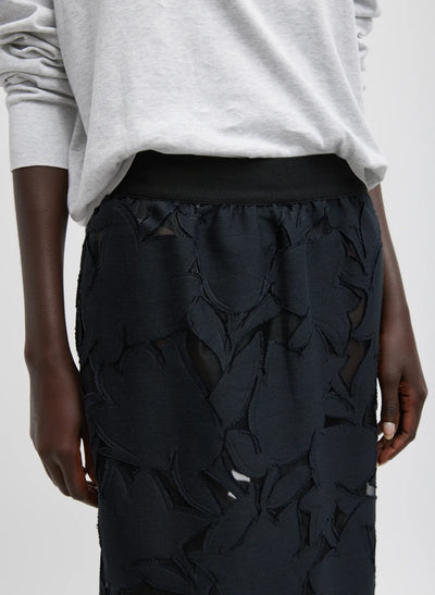 Adelle Fil Coupe Pencil Skirt - Black