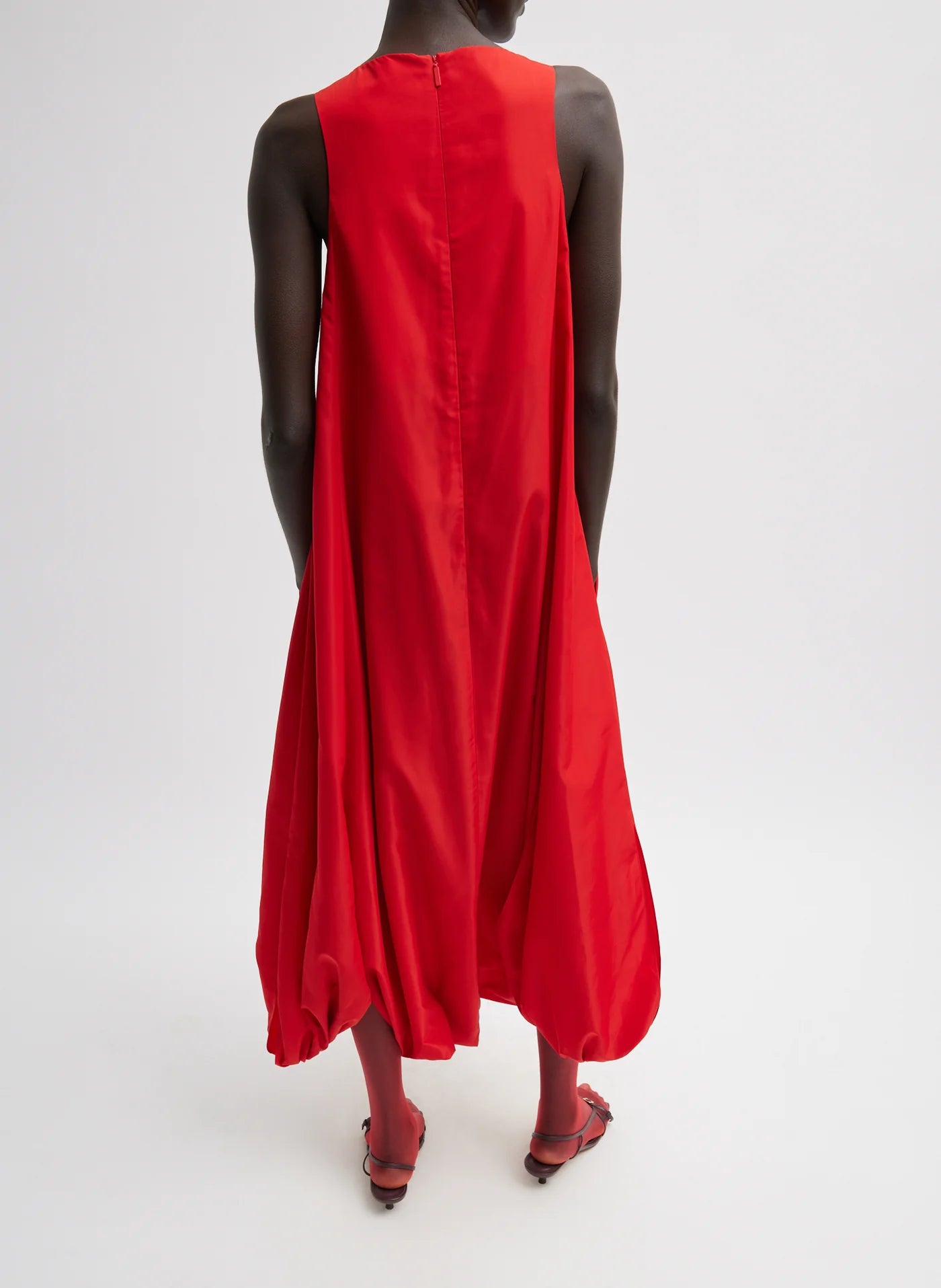 Italian Sporty Nylon Jalouise Dress - Lava