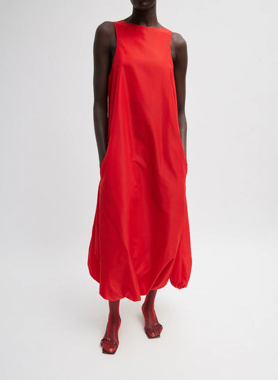 Italian Sporty Nylon Jalouise Dress - Lava