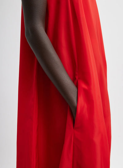 Italian Sporty Nylon Jalouise Dress - Lava