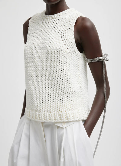 DELUXE TUBE YARN TANK - White