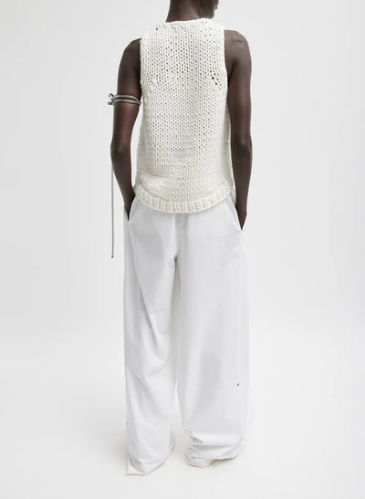 DELUXE TUBE YARN TANK - White