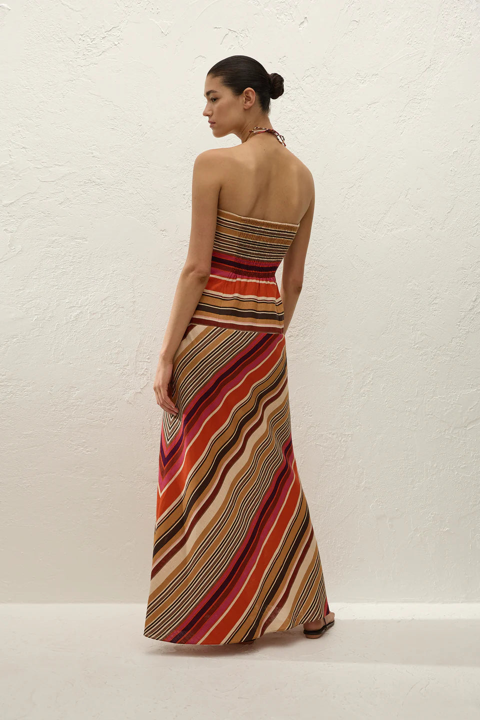 Clara Maxi Dress - Brown Multi