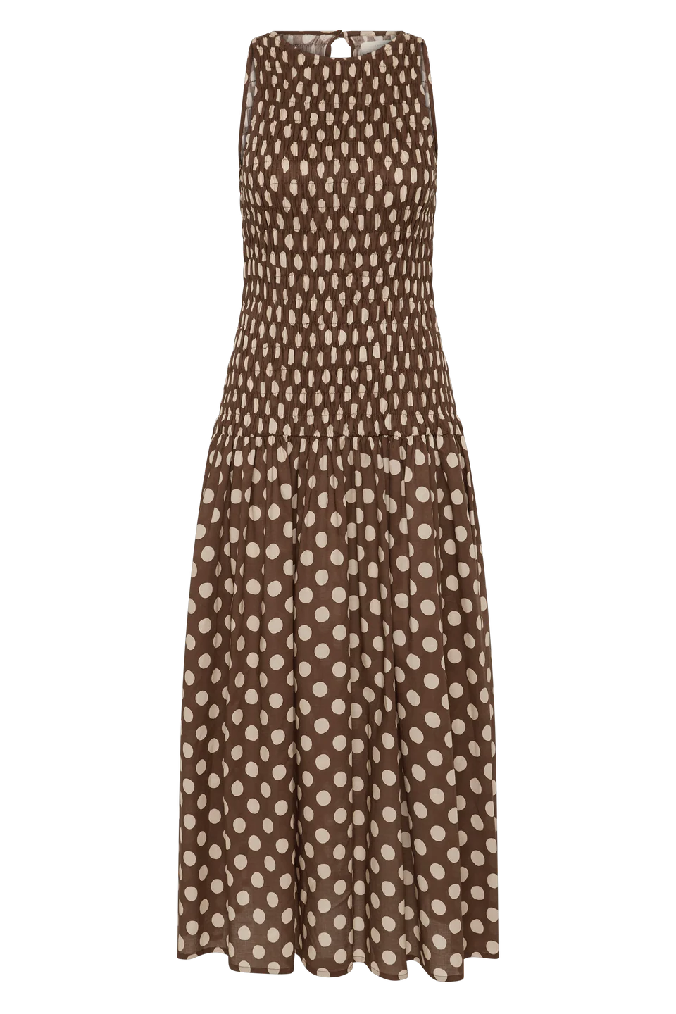 Lusia Midi Dress- Brown – Coplons