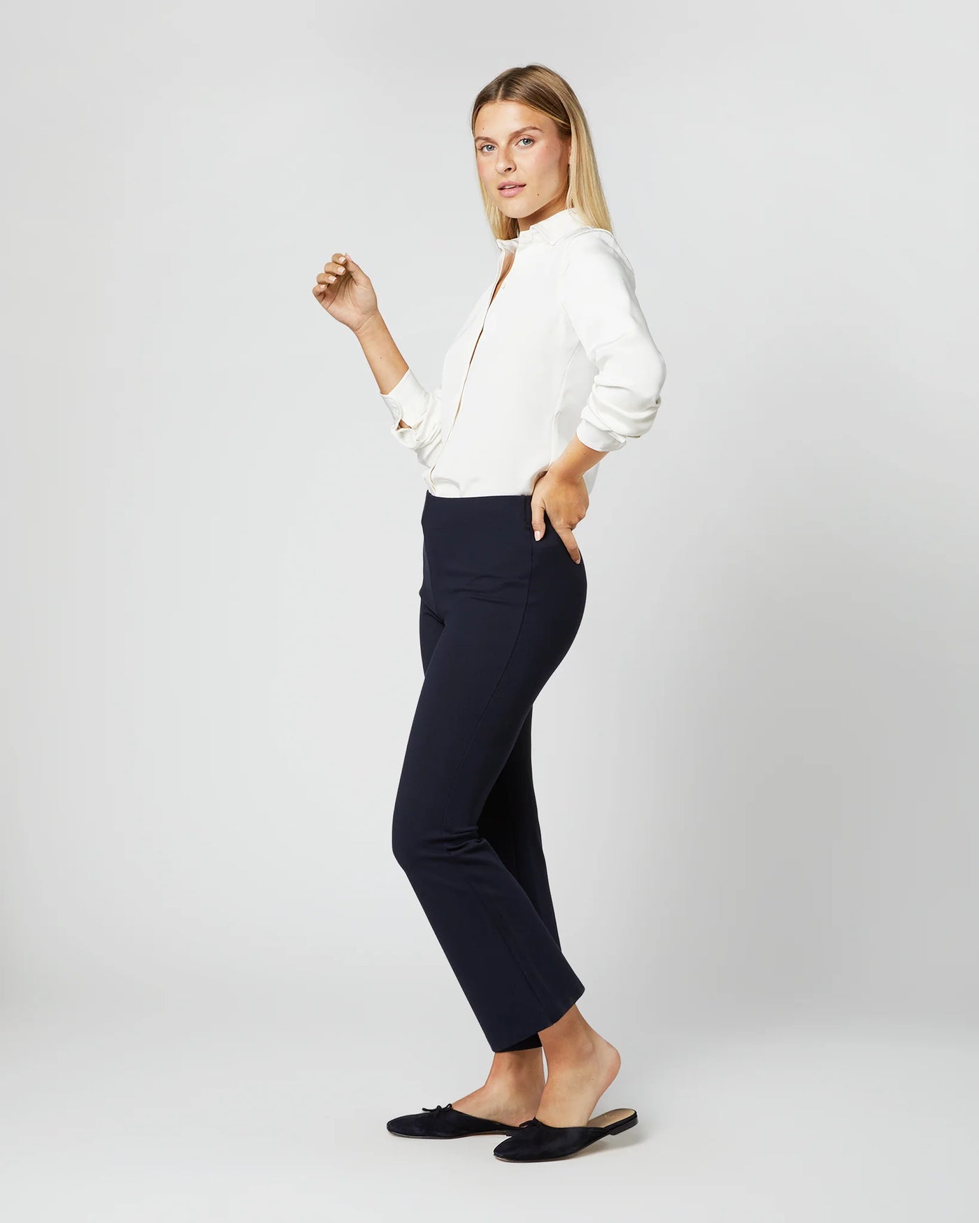 ICON BLOUSE - Ivory Silk Crepe de Chine