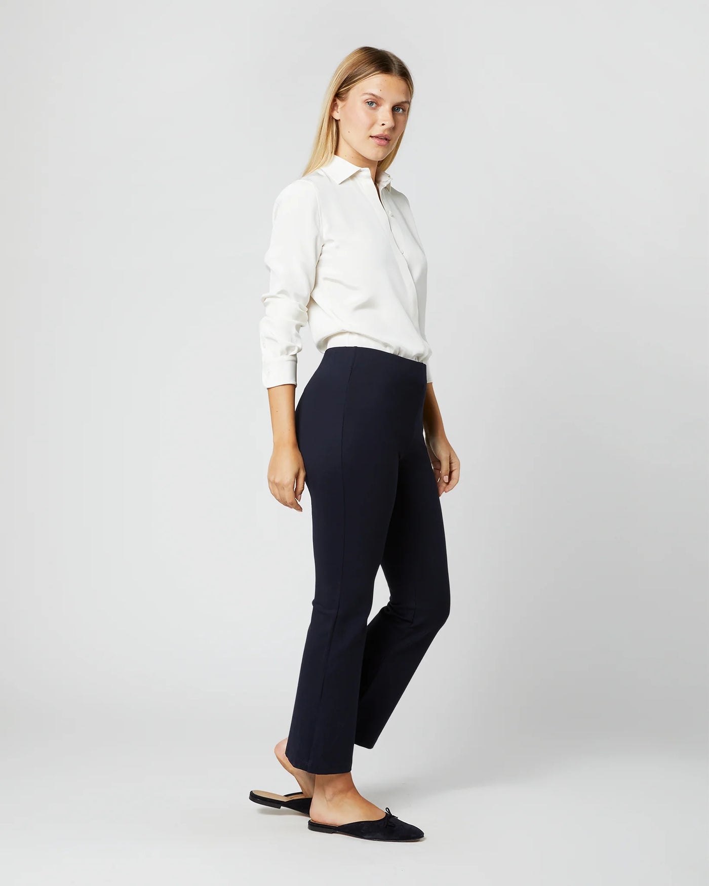 ICON BLOUSE - Ivory Silk Crepe de Chine