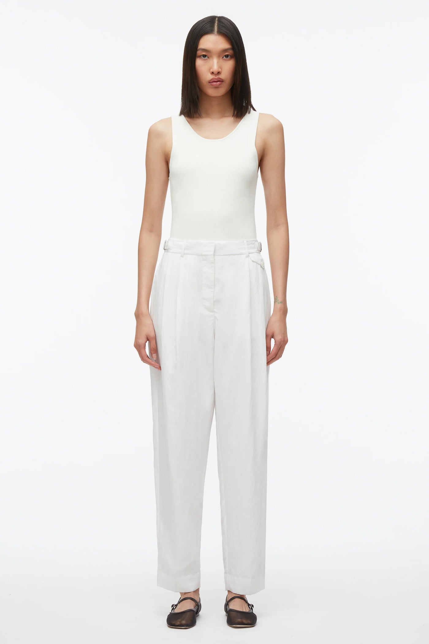Compact Rib Layering Tank - Ivory