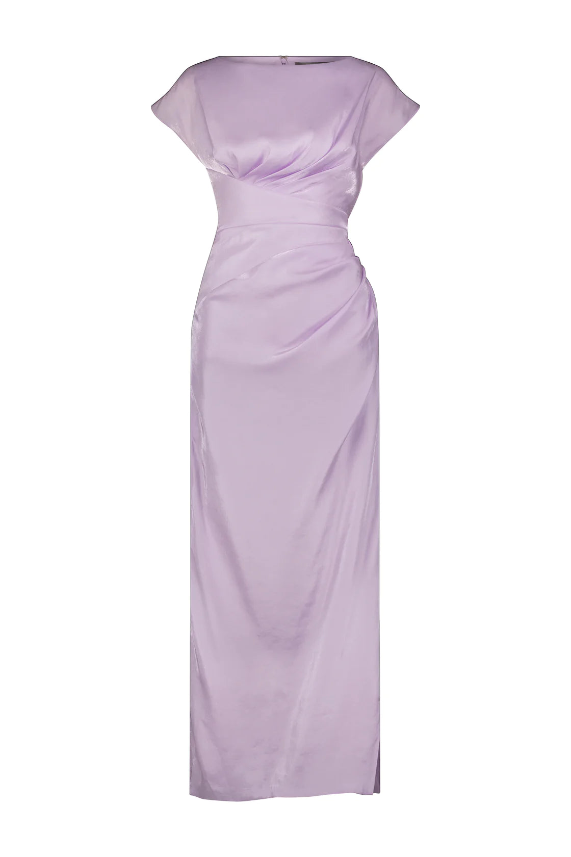SATIN CREPE FLORENCE DRESS - Lilac